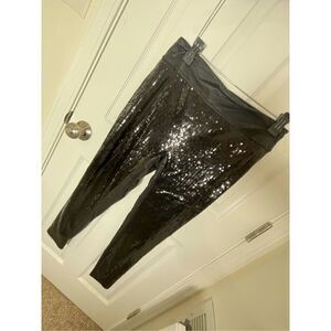 Cato women’s sequined skinny pants black medium